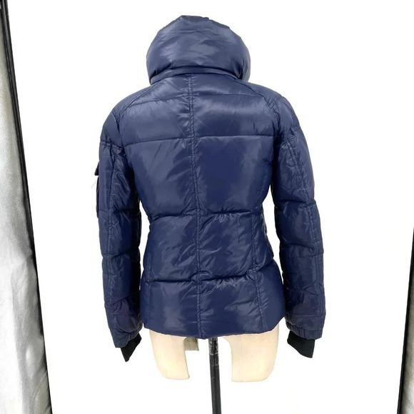 S13 Quilted Down Short Puffer Jacket  Navy Blue Size‎ XS - Picture 5 of 11
